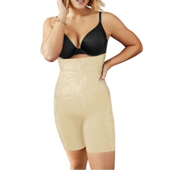 Maidenform Flexees LYCRA Fitsense Hi-Waist Sculpting Thigh Slimmer Underwear 1X - Picture 8 of 10